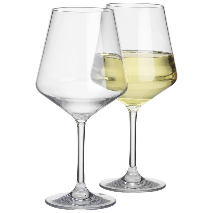 2Pk Savoy Polycarbonate Standard Wine Glass SP1748 Flamefield - UK Camping And Leisure