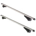 Summit SUM-005 Locking Roof Bars in Aluminium (Pair of) For Cars with Flush Rails - 1.35m, Silver Summit - UK Camping And Leisure