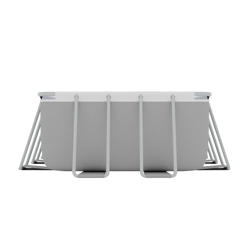 Dellonda Steel Frame Rectangular Swimming Pool - Step Ladder & Filter Pump 21ft Dellonda - UK Camping And Leisure