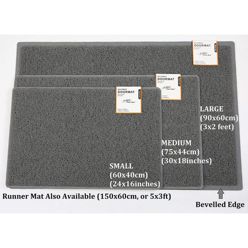 Nicoman Grey Spaghetti Mat 40X60 6040RWGREY Nicoman - UK Camping And Leisure