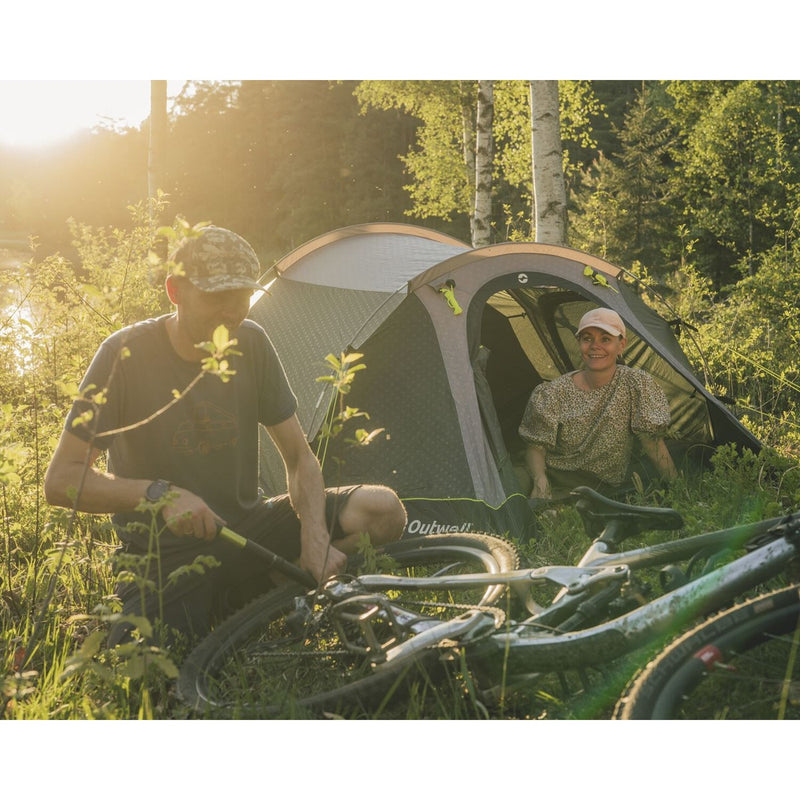 Outwell Earth 5 Plus Pole Tent Green 5 Person Outwell - UK Camping And Leisure