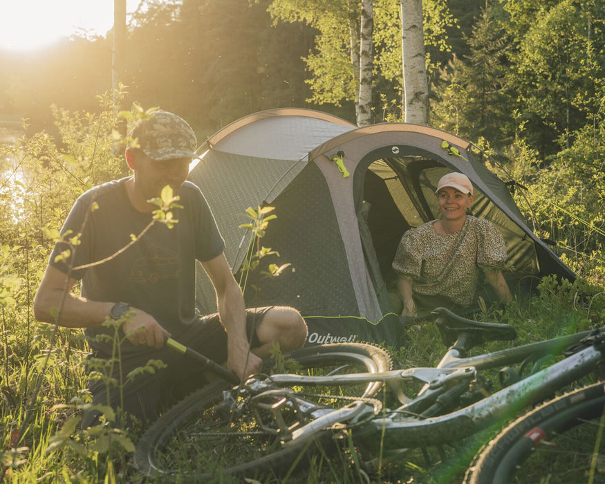 Outwell Earth 5 Plus Pole Tent Green 5 Person Outwell - UK Camping And Leisure