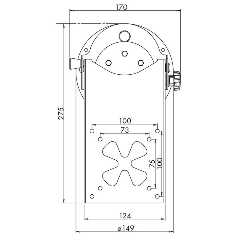 LCD TV Tilting Bracket (Ceiling Mount) Nova - UK Camping And Leisure