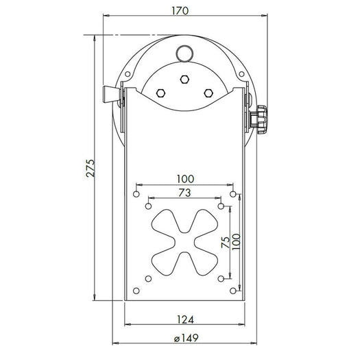 LCD TV Tilting Bracket (Ceiling Mount) Nova - UK Camping And Leisure