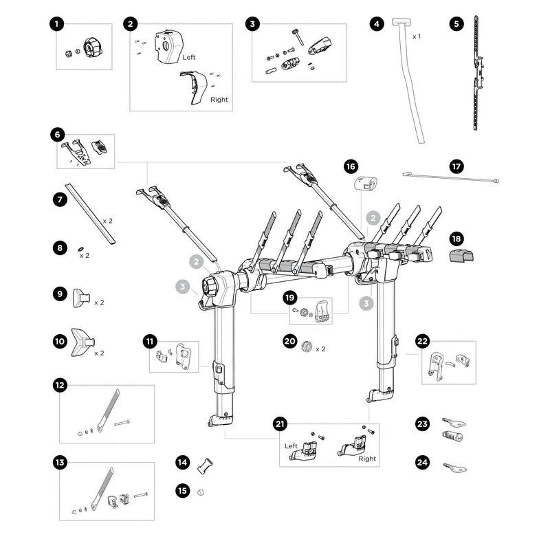 Thule Bike Locking 3B Spare Part