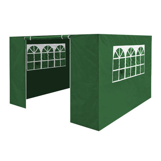 Dellonda Side Walls/Doors/Windows for Gazebo Fits 2 x 2m Models Dark Green Dellonda - UK Camping And Leisure