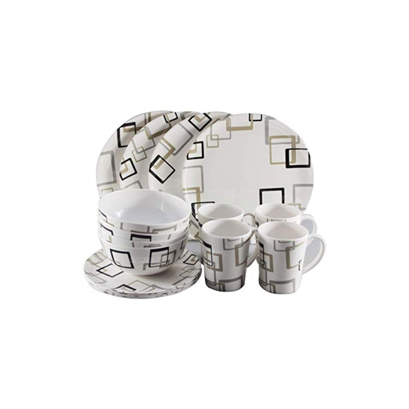 Camptech Sovereign Melamine Dinner Set 16pcs - Camping Caravan Motorhome