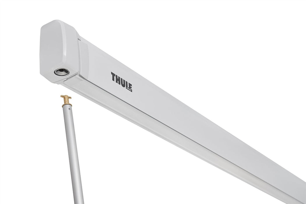 Thule 4200 4.50x2.00m Wall Awning White with Fabric Finish Mystic Grey