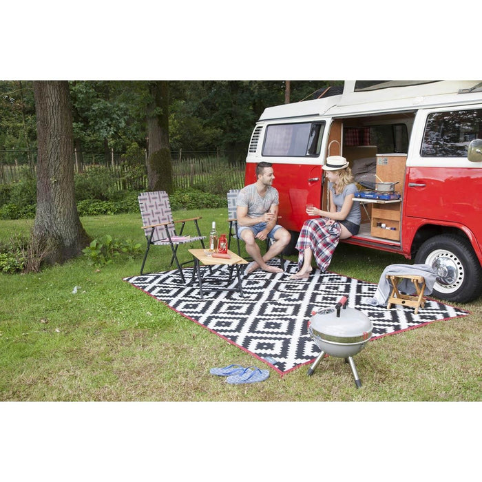 Bo-Camp Urban Collection Chill Mat Lewisham Black/White L Bo-Camp - UK Camping And Leisure