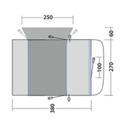 Outwell Wolfburg Air Driveaway Awning Campervan 175-200cm Low - View 10