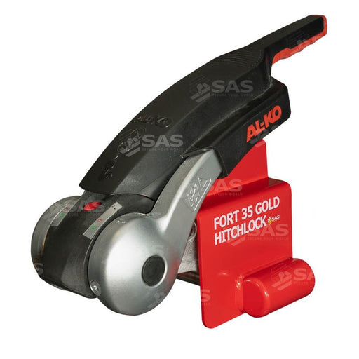 SAS Security Products SAS SAS FORT 35 GOLD Hitchlock for AL-KO AKS3504 Stabiliser Coupling Lock Keyed Alike - Image 2 of 5 | UK Camping and Leisure