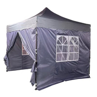 Sides for Louisiana Pavillion in grey (2 x doors, 2 x windows)