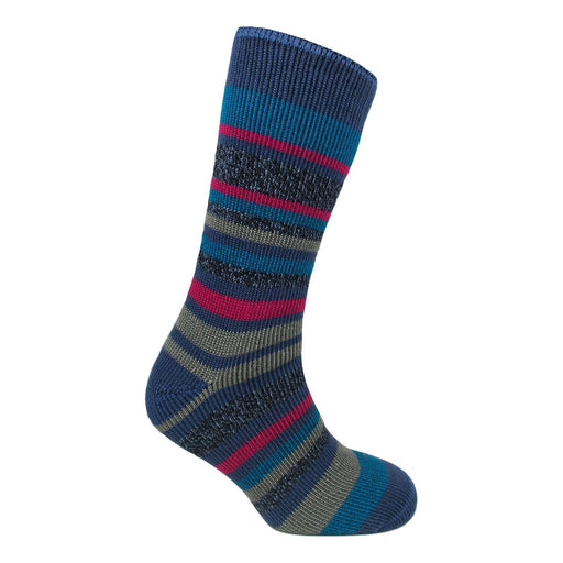 Ladies thermal insulated striped socks (assorted colours) 2628 UK Camping And Leisure - UK Camping And Leisure