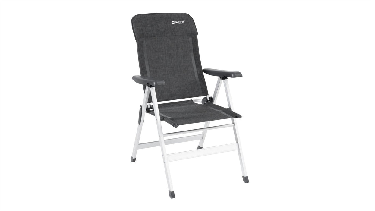 Outwell Ontario Adjustable Folding Camping Caravan Motorhome Chair Charcoal Outwell - UK Camping And Leisure