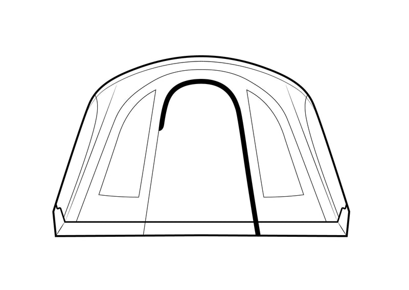 Outwell Sacramento 6 Air 6 Berth Six Room Tunnel Tent