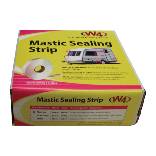 W4 WHITE Mastic Sealing Strip - standard (32mm) W400117 W4 - UK Camping And Leisure