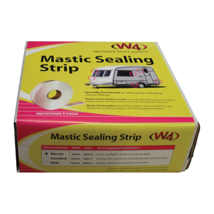 W4 WHITE Mastic Sealing Strip - standard (32mm) W400117 W4 - UK Camping And Leisure