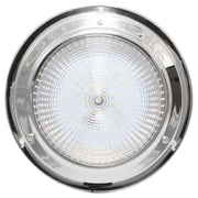 AAA 12V Stainless Dome Light Warm White LED 137mm 4" Dome AAA - UK Camping And Leisure