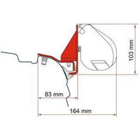 Fiamma F35 Adapter Kit Vw T5/T6 Multirail Reimo 98655Z155