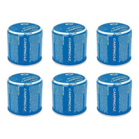 6x Campingaz C206 Butane Gas Cartridge Lock System 190g Camping Outdoors