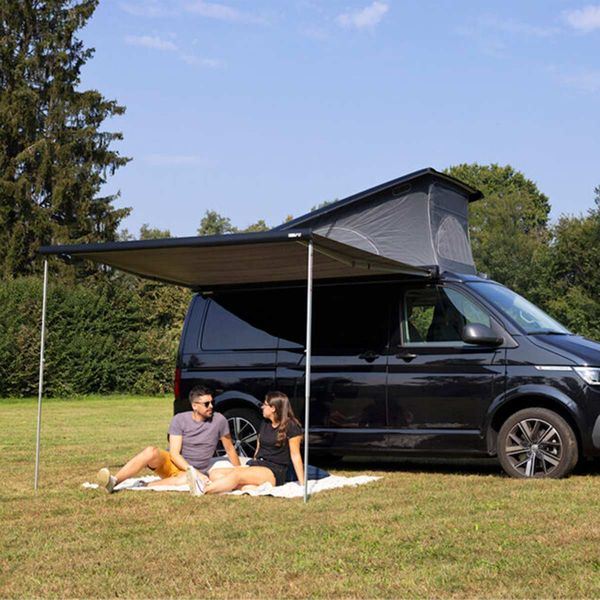 Fiamma F43van 270 Awning Deep Black - Royal Grey Fabric (08833A02R)