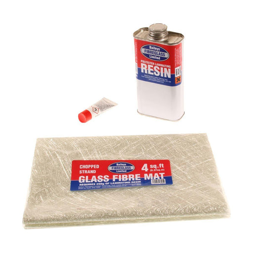 Baileys Fibreglass Repair Kit 4Sq ft with Resin, Hardener, and Matting Baileys - UK Camping And Leisure