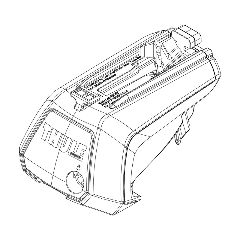 Thule Foot - Evo Raised Rail Spare Part 710405