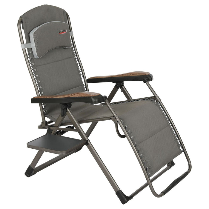 Naples Pro Relax XL chair with side table F1323 Quest - UK Camping And Leisure