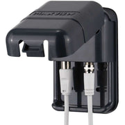 Twin Coax & 'F' Weatherproof Socket - Anthracite Maxview - UK Camping And Leisure