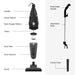 Mini Vacuum Cleaner 2 In 1 230V 600W 44839 Quest - UK Camping And Leisure