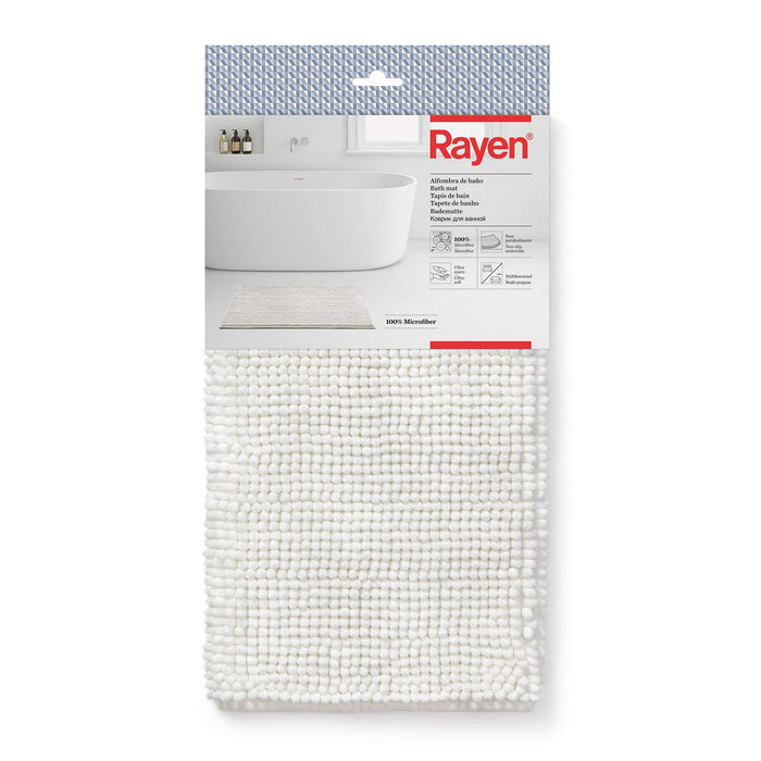 Bath Mat 80 X 50Cm White 632501 Rayen - UK Camping And Leisure