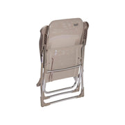 Crespo Beach Chair AL/206 Light Grey Crespo - UK Camping And Leisure