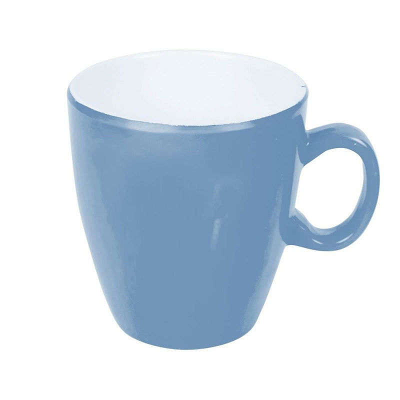 Bo-Camp Mug Two Tone Melamine 4 Pieces Blue Bo-Camp - UK Camping And Leisure
