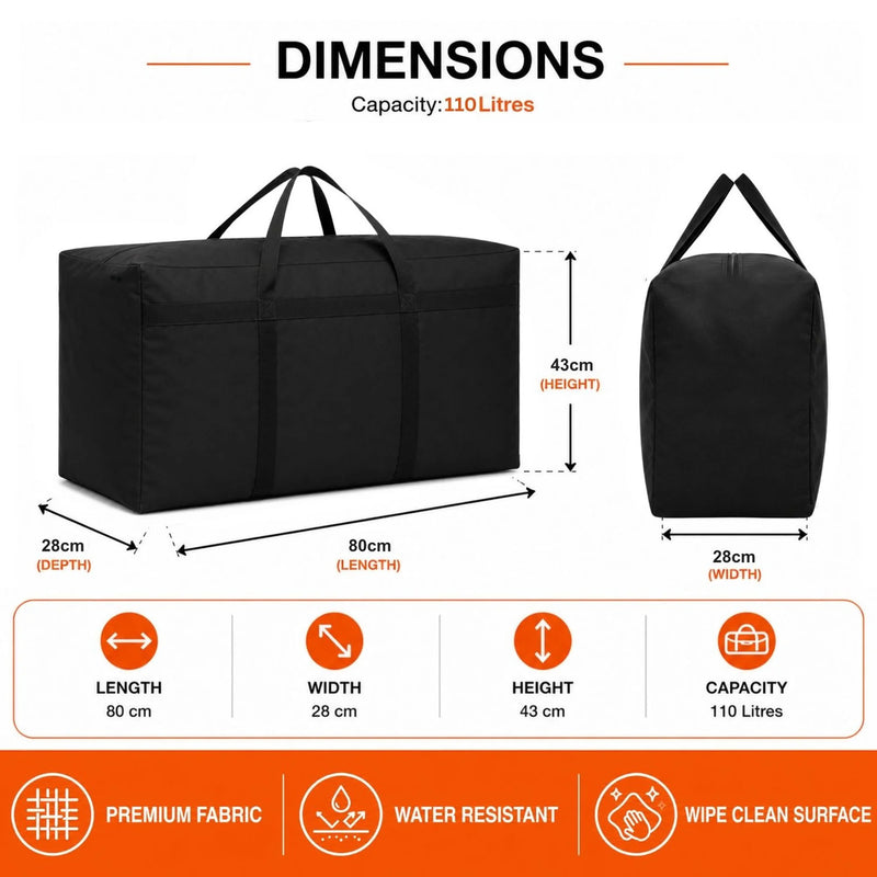 Olpro Large Waterproof Storage Bag 110 Litre Heavy-Duty