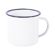 Bo-Camp Tableware Enamel 6 Pieces White/Blue Bo-Camp - UK Camping And Leisure