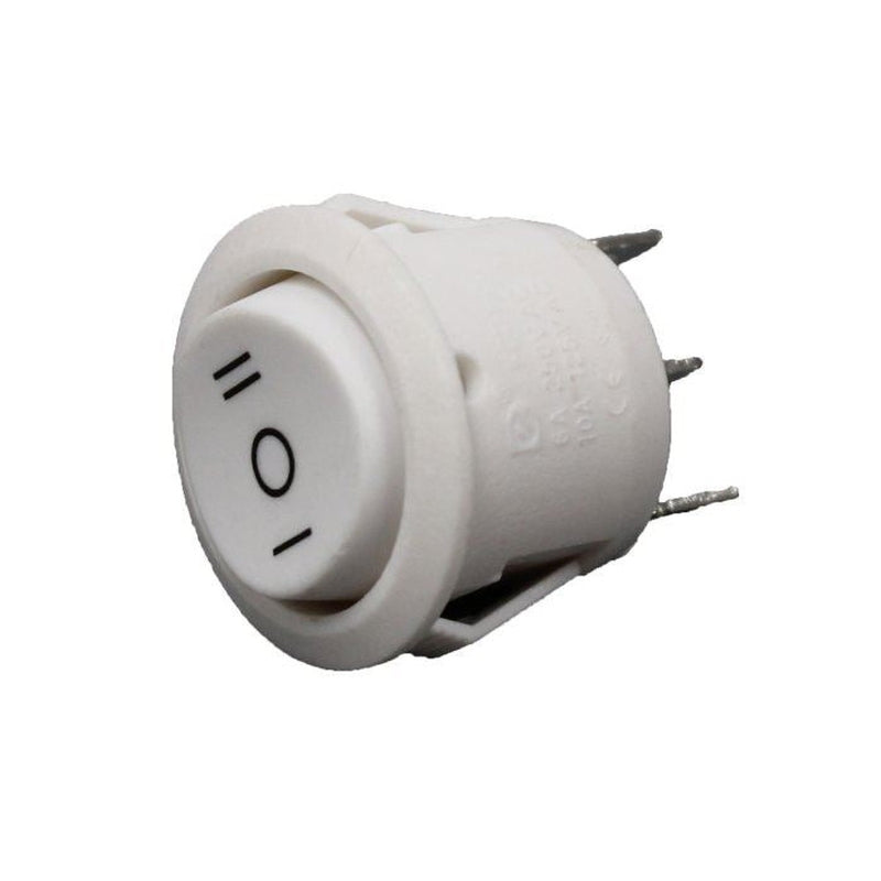 Rocker Switch - 3 Position White - 24Mm Ø | UK Camping and Leisure
