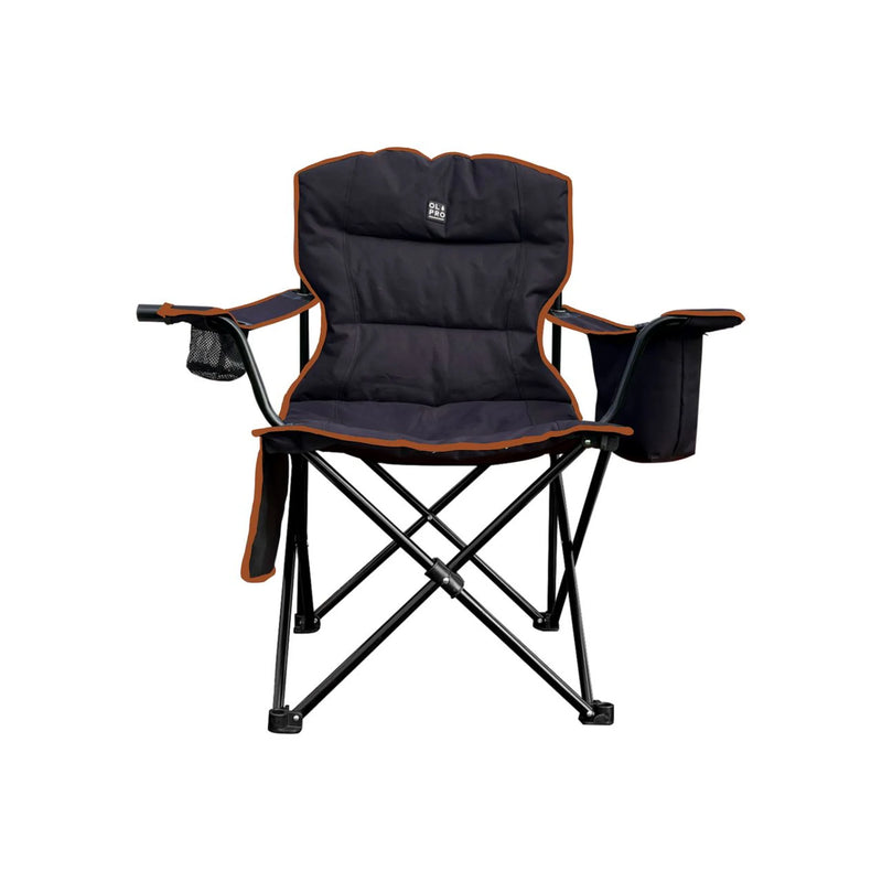 Olpro Henwick Padded Folding Camp Chair Orange & Black