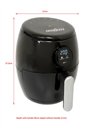 Swiss Luxx 2ltr Air Fryer 1000W Low Wattage Caravan Motorhome | campervan, touring caravan
