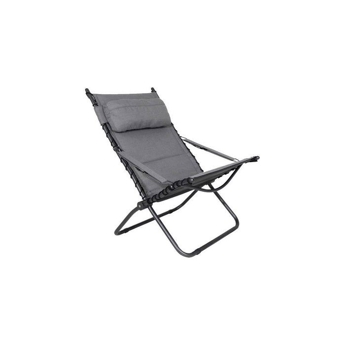 Crespo Lounger AP/262 Tex Comfort Light Grey Crespo - UK Camping And Leisure