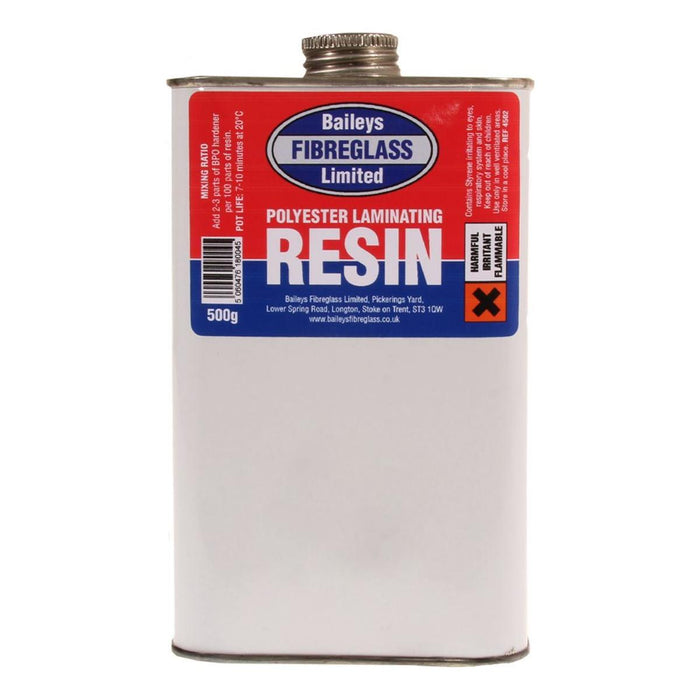 Baileys Fibreglass Polyester Resin 500g: Repair Fibreglass Damage Quickly and Baileys - UK Camping And Leisure