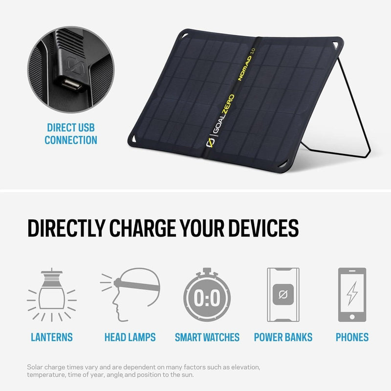 Goal Zero Nomad 10 Solar Panel Postable Charger Goal Zero - UK Camping And Leisure
