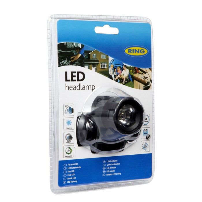 Ring RT5174 Head Torch with Long-Life LEDs, Adjustable Torch and Comfortable, Se Ring Automotive - UK Camping And Leisure