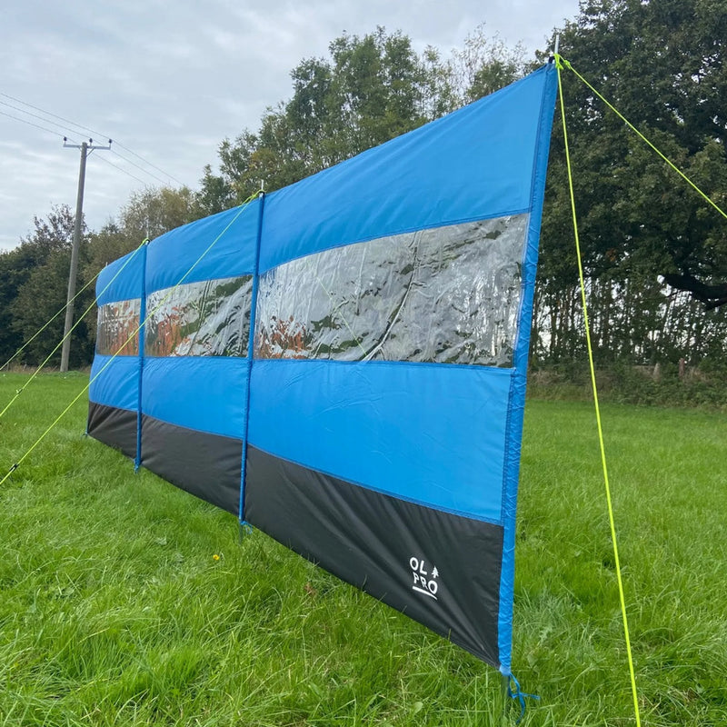 Olpro Compact Vision Windbreak with 3 Panels and PVC Windows