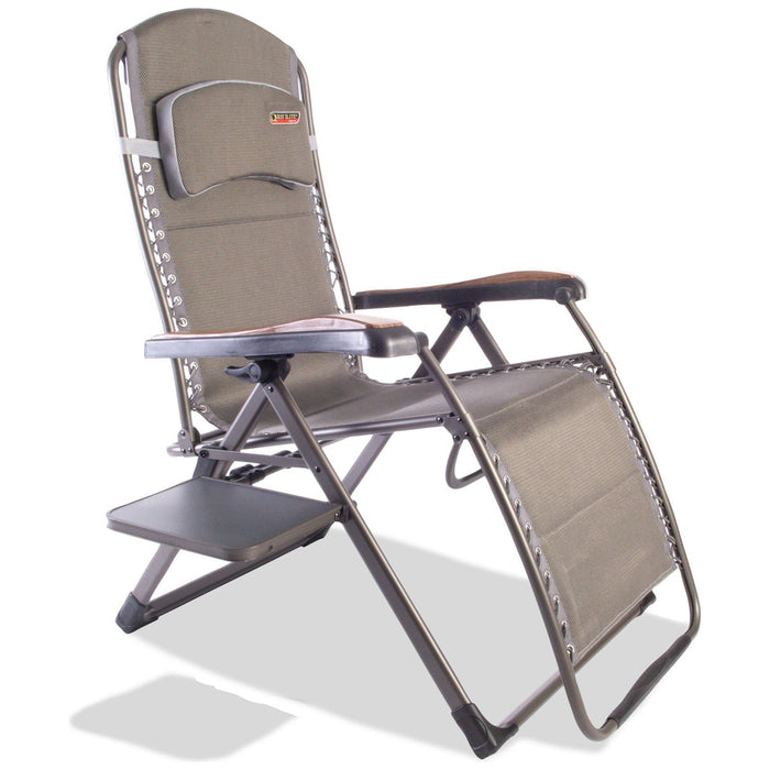 Naples Pro Relax XL chair with side table F1323 Quest - UK Camping And Leisure