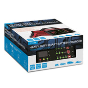 Heavy Duty Car Van Battery Charger 6V / 12V Metal Case 6-100Ah 10A Bike Boat Simply - UK Camping And Leisure