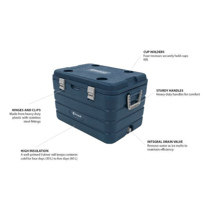 Outwell Fulmar 60L Cool Box Cooler Keeps upto 5 Days