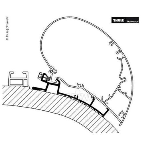 Thule Omnistor Carthago Chic Awning Adapter – Series 6 (From 2014) Thule - UK Camping And Leisure