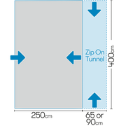 Westfield Neptune 2.0 400 Motorhome Driveaway Air Awning | waterproof, free-standing, UV protection, annex