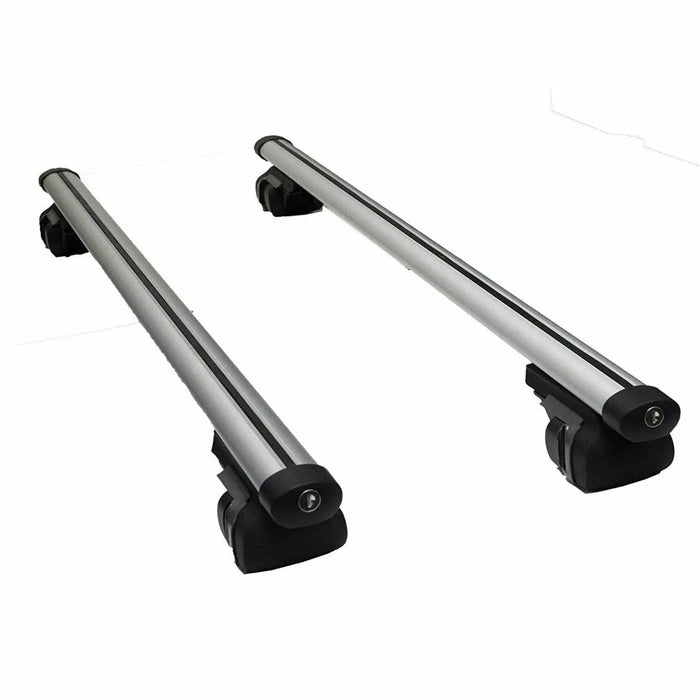 Summit SUM-002 Roof Bar to Fit Cars with Running Rails, Aluminium 1.2m,Siliver Summit - UK Camping And Leisure
