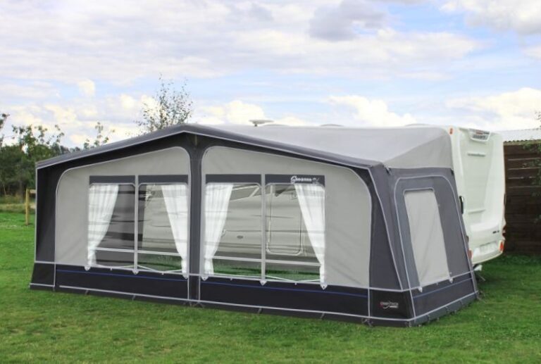 Camptech Savanna DL Fibre Frame Full Awning Traditional Seasonal for Caravans Camptech - UK Camping And Leisure